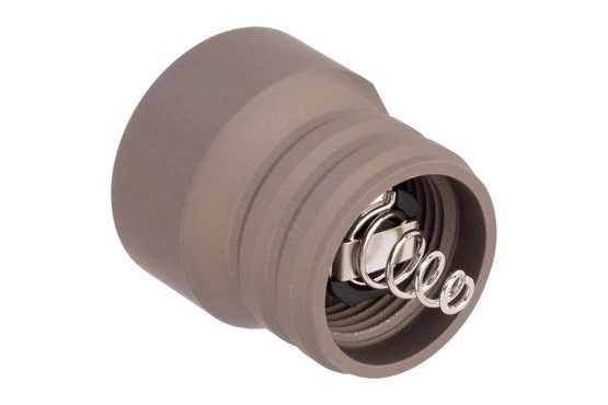 Modlite TCC Scout Tailcap features a HA type III anodized finish in FDE
